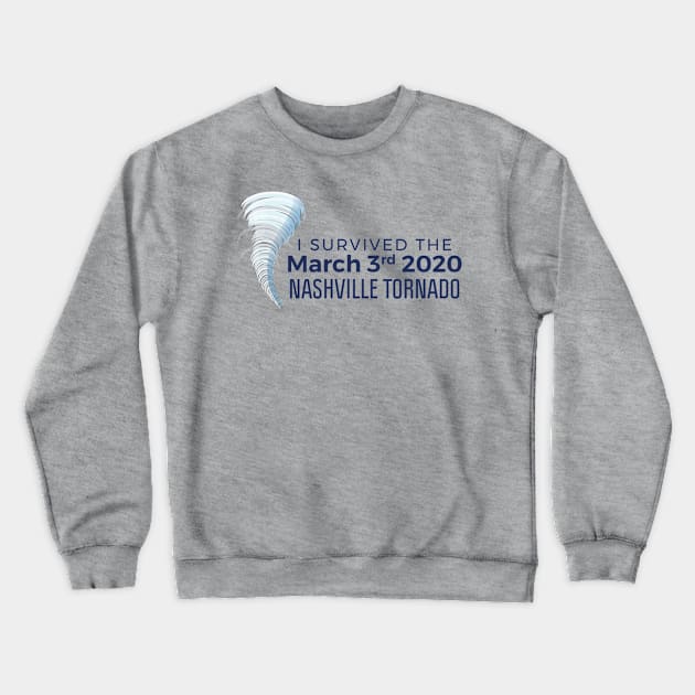 Nashville 2020 Tornado Crewneck Sweatshirt by FalconArt